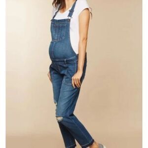 Motherhood Indigo Blue Maternity Denim Overalls Size‎ SP